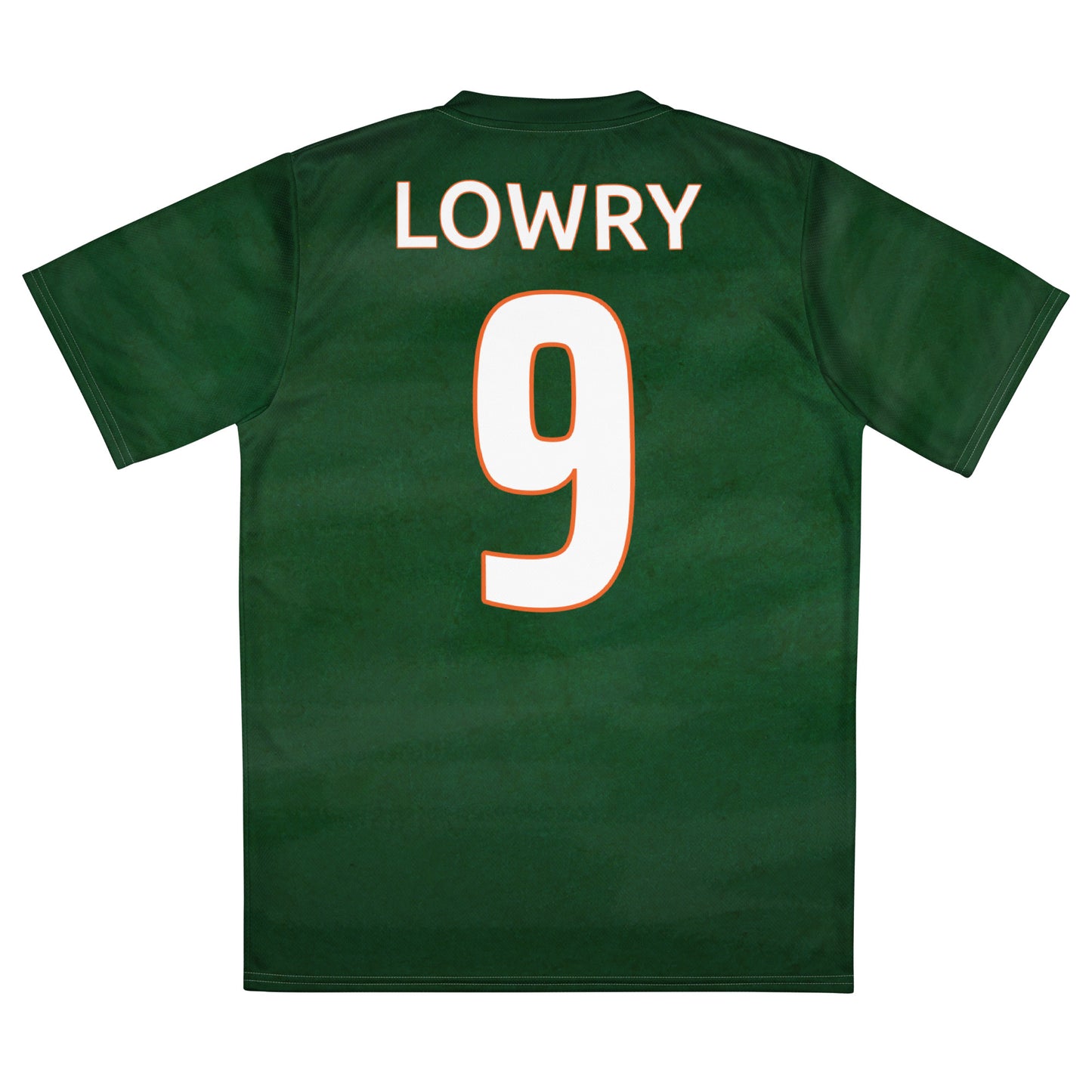 Unisex Golf Jersey – Shane Lowry #9 – Flag of Ireland (Back Number Only) – Orange Outline