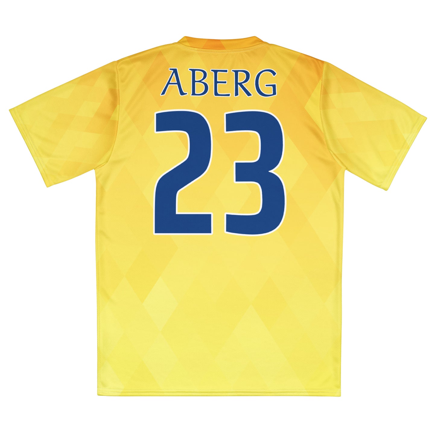 Unisex Golf Jersey – Ludvig Åberg #23 – Flag of Sweden (Dark Cerulean Font)