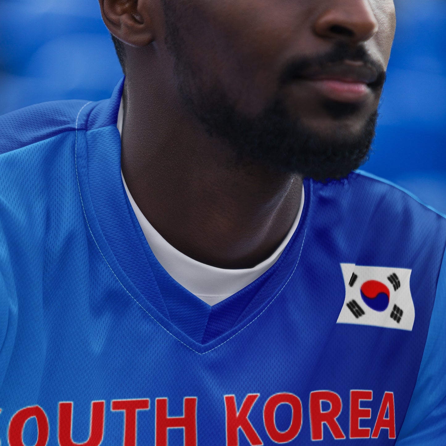 Unisex Golf Jersey – Si Woo Kim #12 – Flag of South Korea (Back Number Only) – White Outline