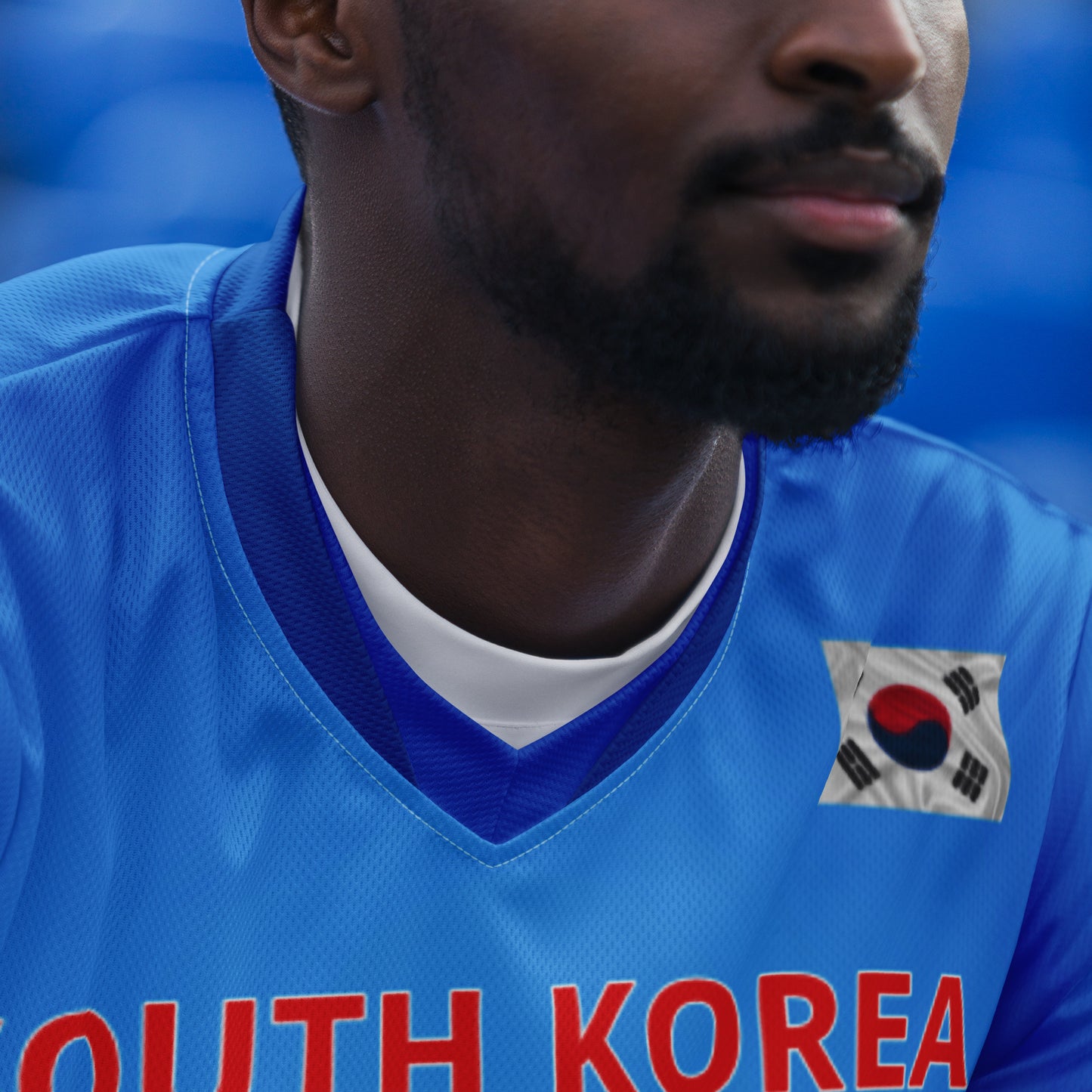 Unisex Golf Jersey – Si Woo Kim #12 – Flag of South Korea (Back Number Only) – White Outline