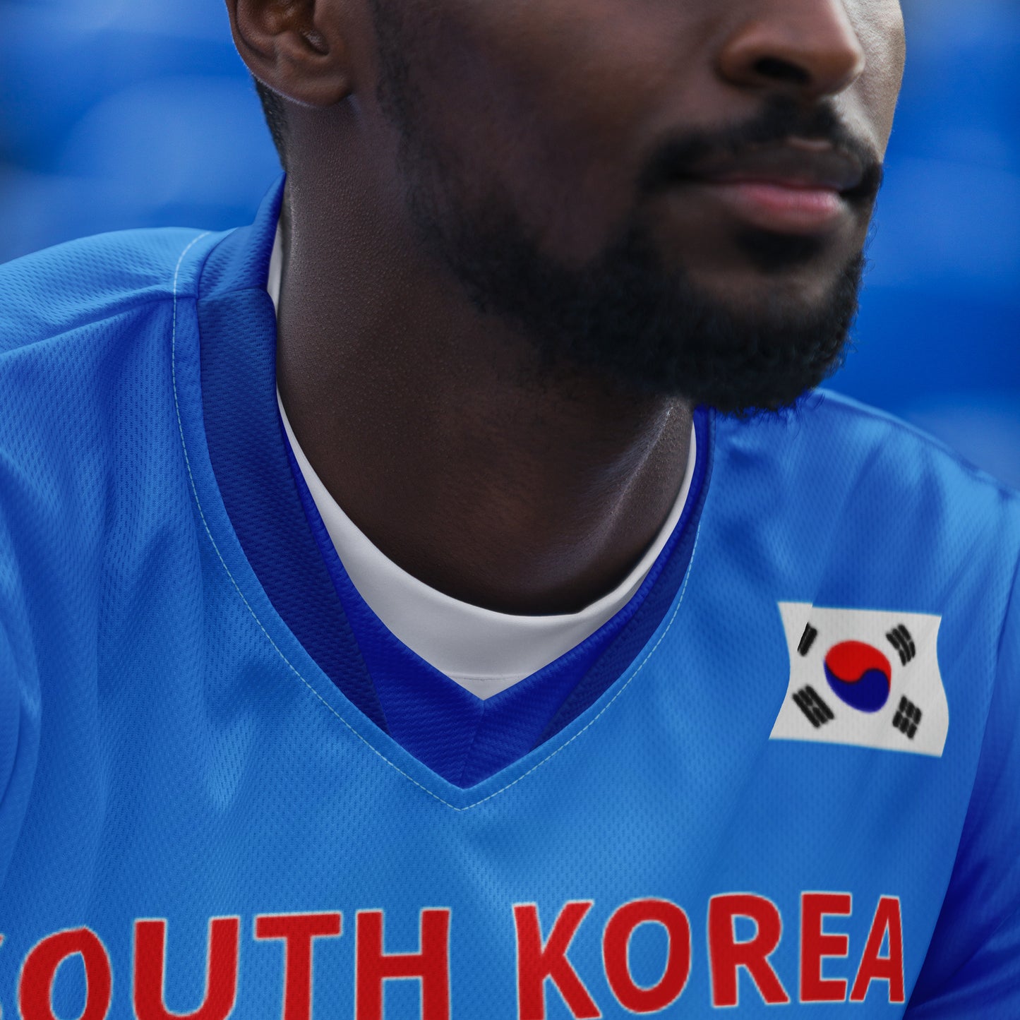 Unisex Golf Jersey – Si Woo Kim #12 – Flag of South Korea (Back Number Only) – White Outline