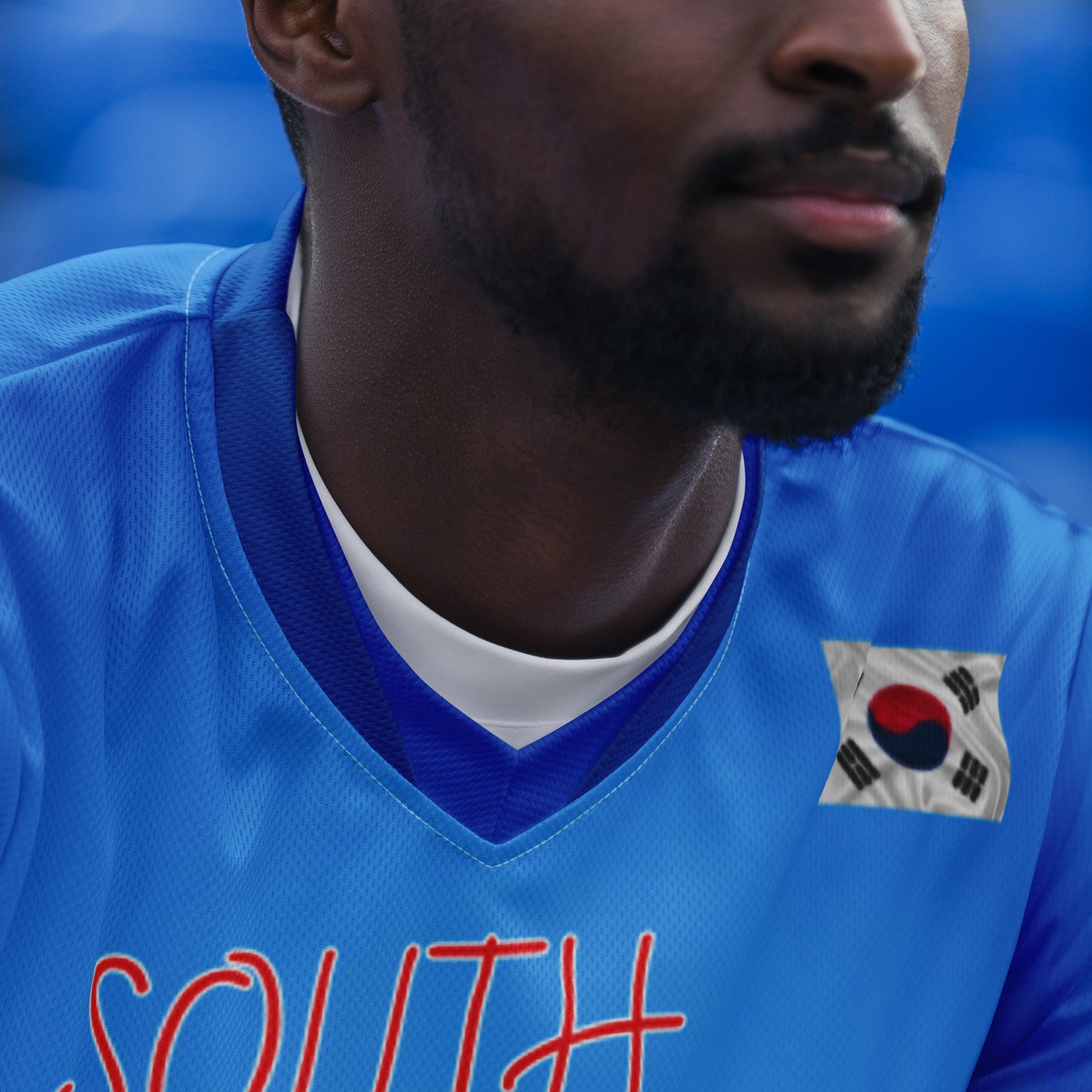 Unisex Golf Jersey – Si Woo Kim #12 – Flag of South Korea (Back Number Only) – White Outline