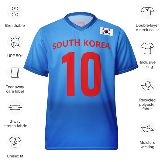Unisex Golf Jersey – K.H. Lee #10 – Flag of South Korea